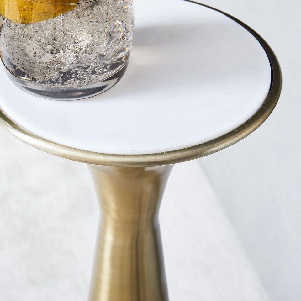 Silhouette Pedestal Drink Table west elm United Kingdom